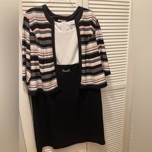 Plus size dress with jacket